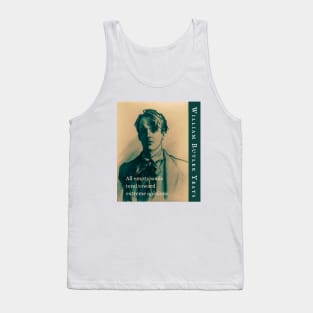 William Butler Yeats portrait and quote: All empty souls tend toward extreme opinions. Tank Top